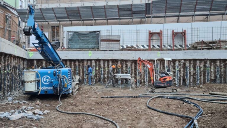 intervento di consolidamento strutturale in edificio residenziale a monza
