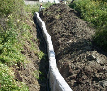 realizzazione di trincee drenanti